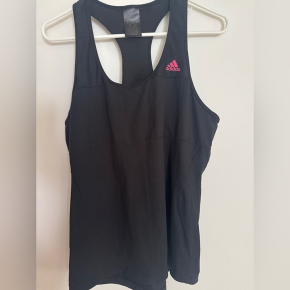 Adidas Black Racerback Tank Top - Picture 1 of 6